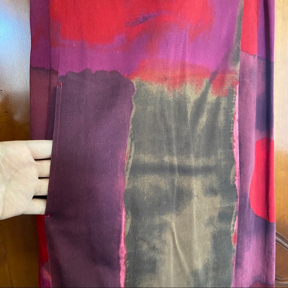 MaxMara Abstract Art Sleeveless Pinafore Shift Dress | Size 4 - Picture 4 of 13